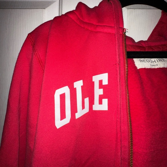 OLE MISS VINTAGE ZIP UP JACKET - TRUE RED - XL - Picture 3 of 4